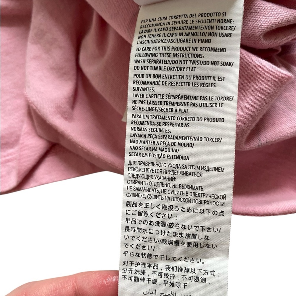 Gucci Pink Bambi Deer Floral Print Short Sleeve Cotton T-Shirt Womens Size Small - Picture 12 of 16